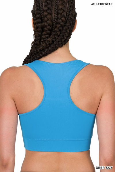 Deep Sky Athletic Racerback Padded Bralette