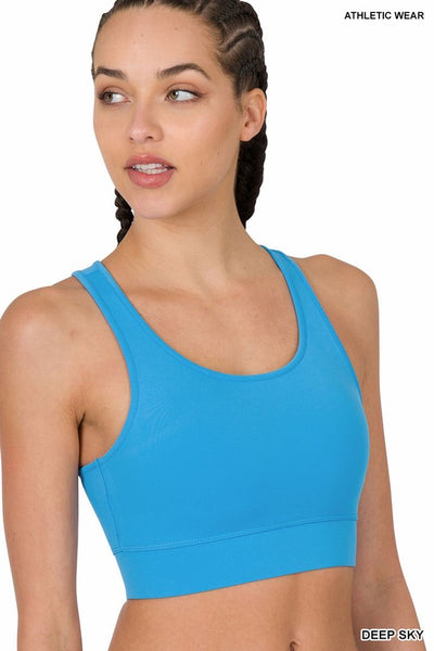 Deep Sky Athletic Racerback Padded Bralette