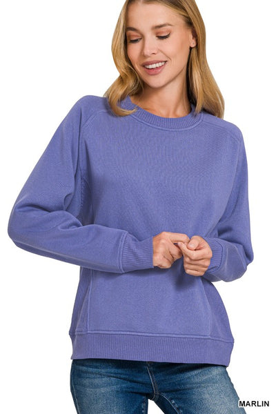 Marlin Fleece Ribbed Side Sweatshirt