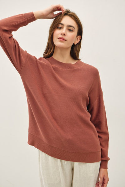 Brick Brown Cozy Sweater