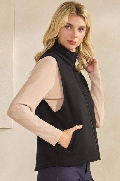 Black Fleece Vest