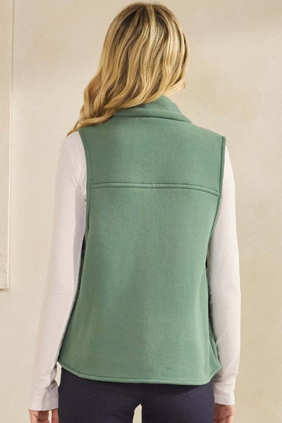 Sage Fleece Vest