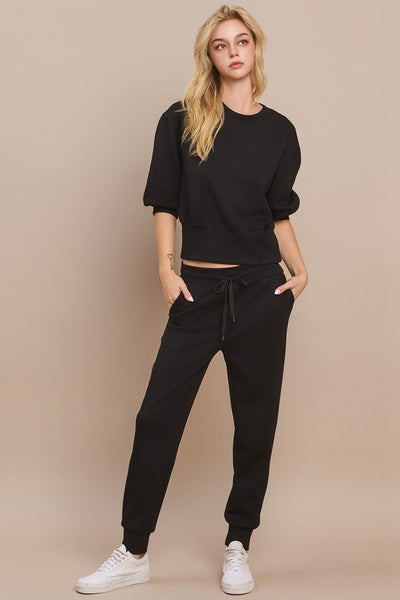 Black Scuba Joggers