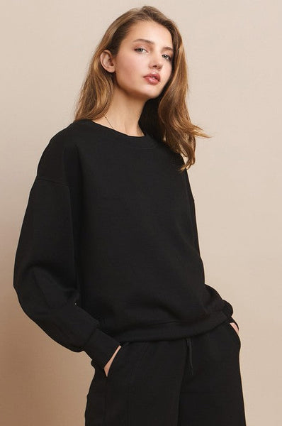 Black Scuba Crewneck