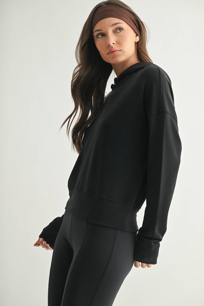 Black Cloudsoft Laguna Pullover Hoodie