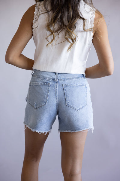 Lovervet Distressed A Line Shorts