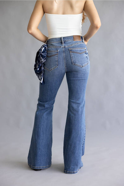 Judy Blue Mid-Rise Montana Flare Jeans