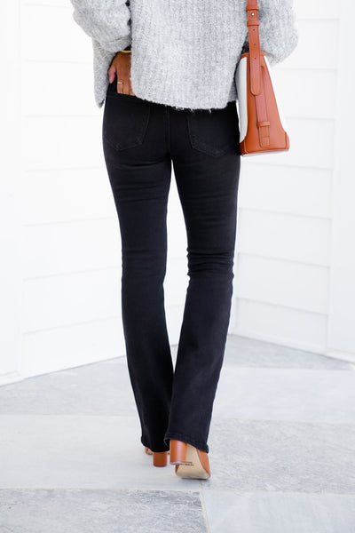 Lovervet Harley Mid Rise Black Bootcut Jeans