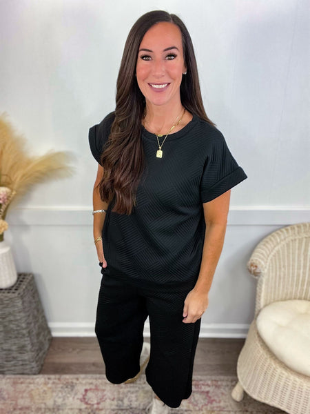 Black Textured Lounge Set