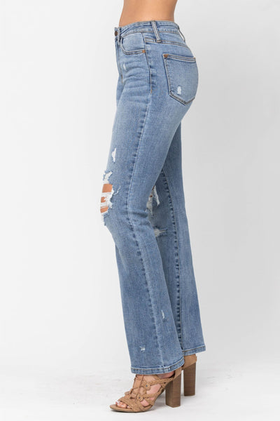 Judy Blue Distressed Bootcut Jeans