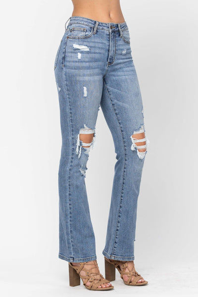 Judy Blue Distressed Bootcut Jeans