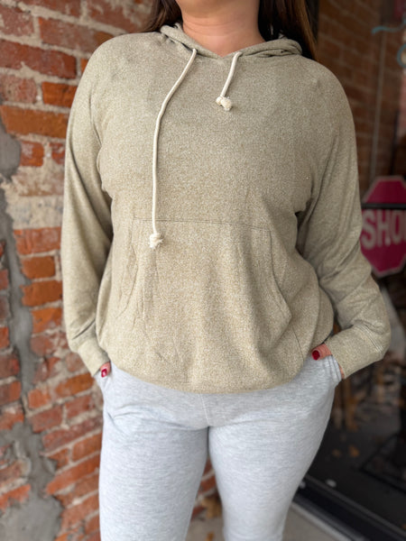 Camo Green Brushed Hacci Lounge Hoodie