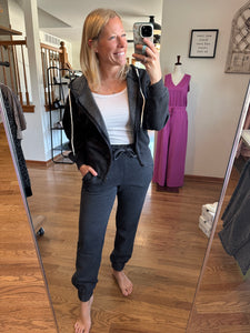 Black Acid Wash Sweatpants