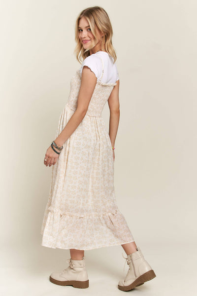Butter Floral Midi Dress