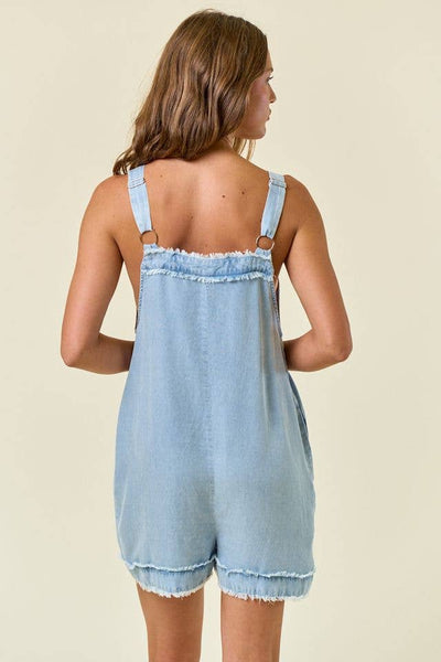 Tencel Denim Button Romper