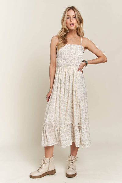 Butter Floral Midi Dress