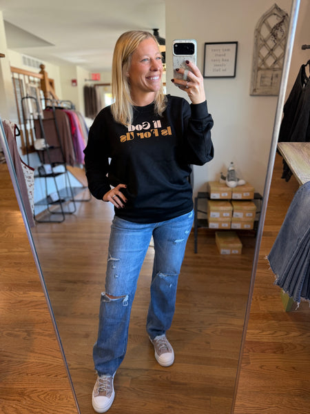 "If God Is For Us" Graphic Scuba Pullover