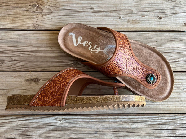 Very G Danni Sandals in Rust