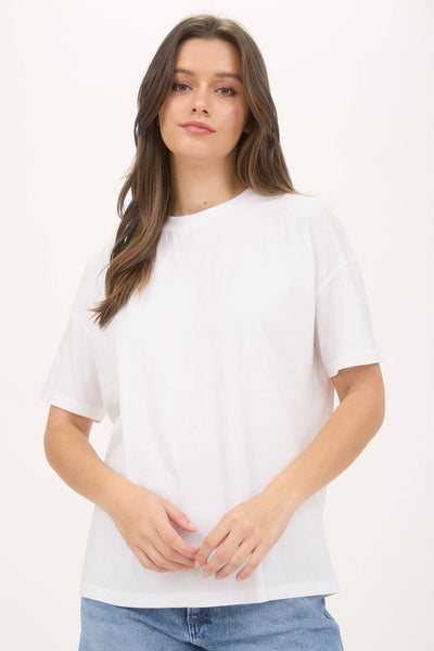 White Mineral Wash Good Vibes Tee