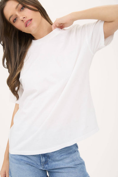 White Mineral Wash Good Vibes Tee
