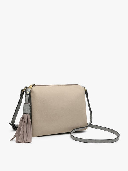 Sabrina Crossbody in Suede Grey