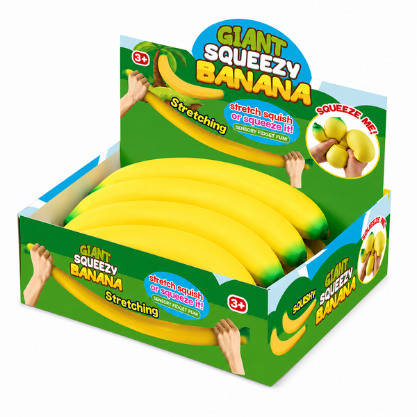 Giant Squeezy Squishy Banana Sensory Toy