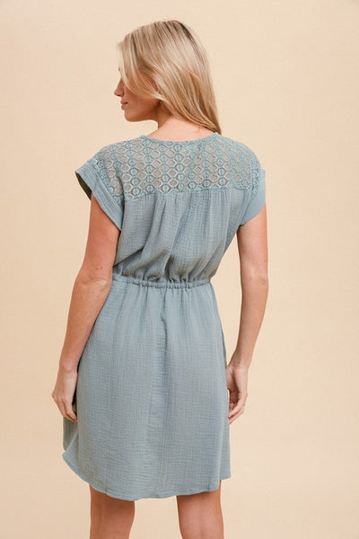 Sage Lace Dress