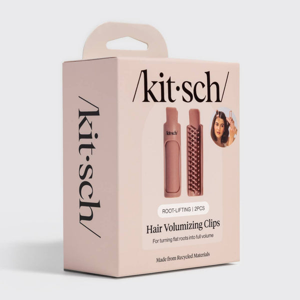 Kitsch Hair Volumizing Clip 2pc Set - Terracotta