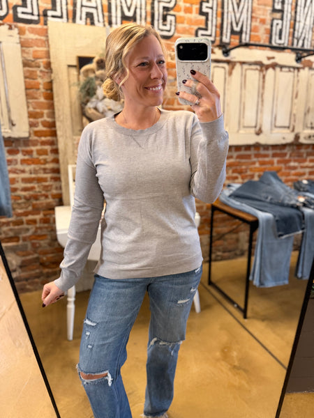 Heather Grey Everyday Sweater