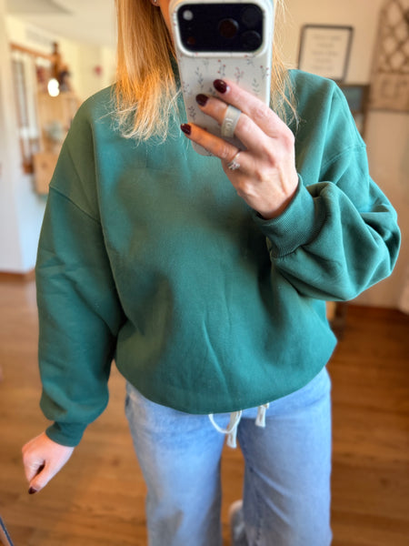 Emerald Mockneck Sweater