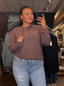 Espresso Ribbed Hooded Top (S-3XL)