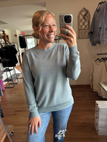 Retro Blue Amelia Sweater