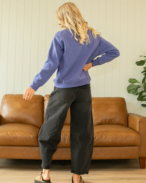 Marlin Fleece Ribbed Side Sweatshirt