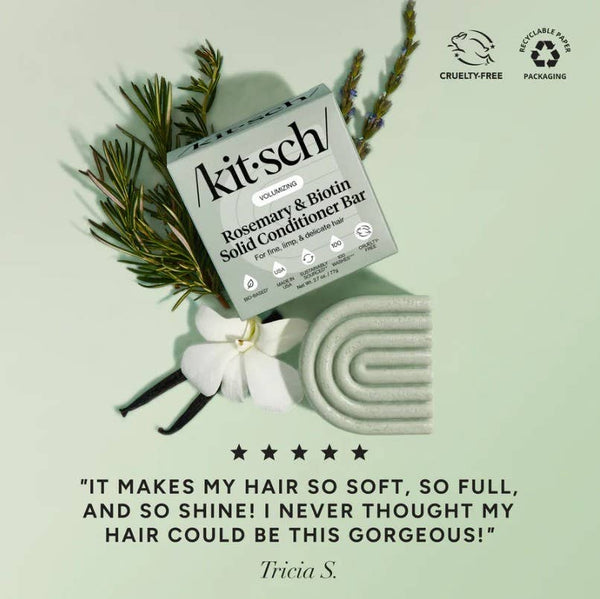 Kitsch Rosemary & Biotin Volumizing Shampoo & Conditioner Bar Combo