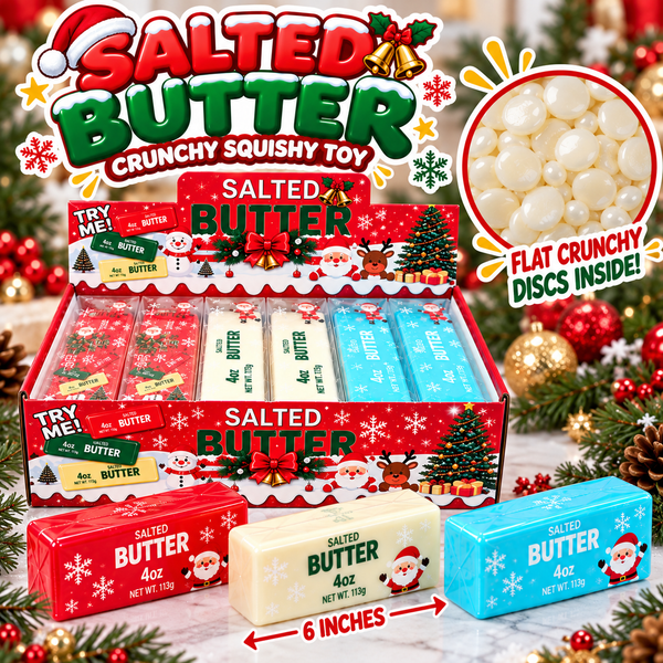 6" Christmas Crunchy Butter Squishy