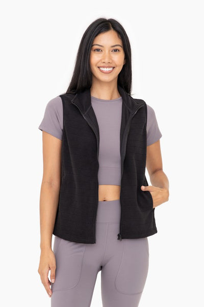 Black Fleece Vest