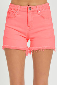 Risen Tummy Control High Rise Coral Shorts