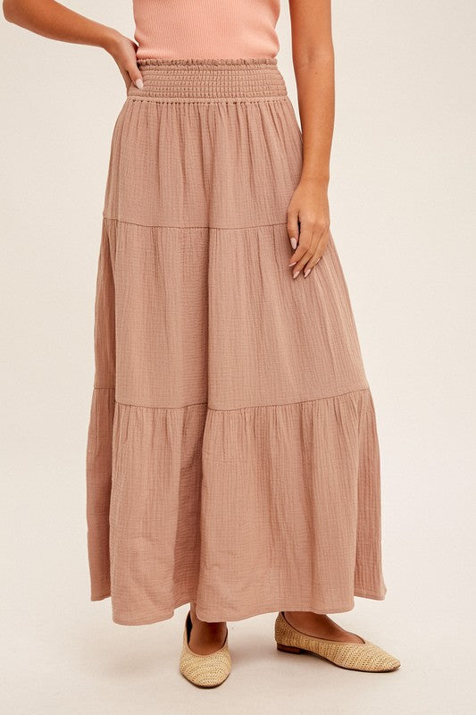 Taupe Maxi Skirt