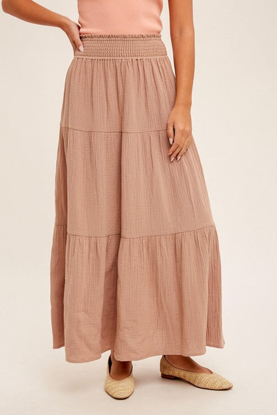 Taupe Maxi Skirt