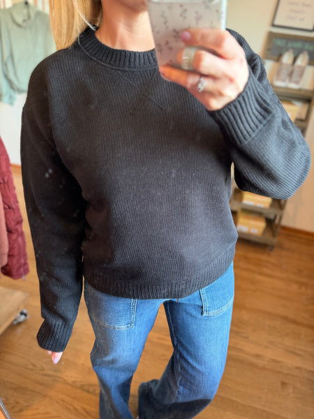 Black Crew Neck Sweater