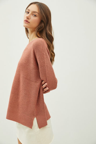 Marsala 3/4 Sleeve Sweater