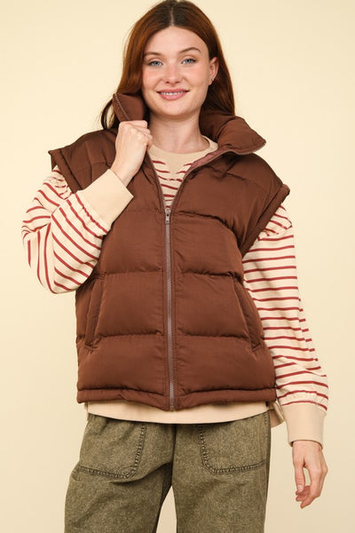 Chocolate Puffer Vest