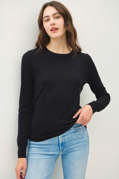 Black Soft Knit Sweater