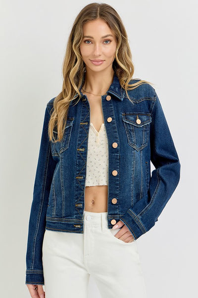 Risen Dark Wash Denim Jacket