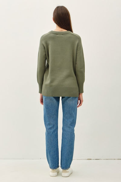 Olive Crewneck Sweater