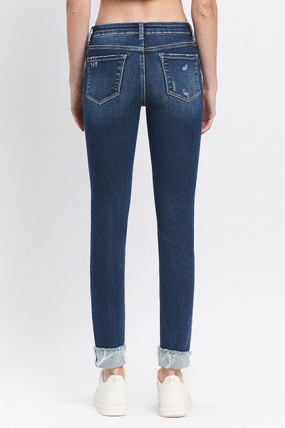 Lovervet Dakota Mid-Rise Cuffed Skinny Jeans