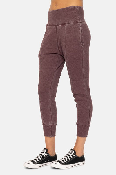Plum Mineral Wash Joggers