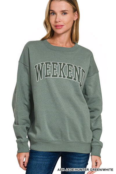 Weekend Sweatshirt in Ash Olive