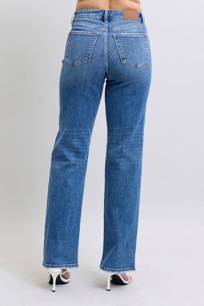 Judy Blue V-Front Vintage Wash Straight Fit