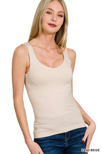 Seamless Shelf Bra Tank Top in Nude